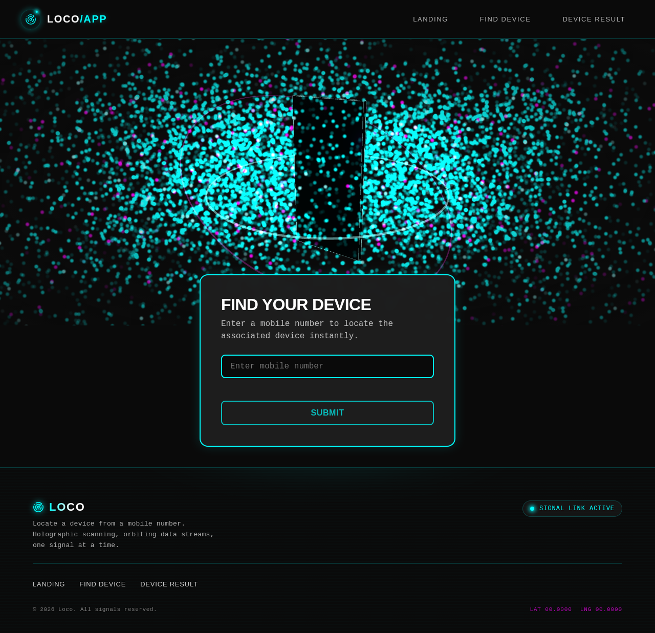 Find Device design preview