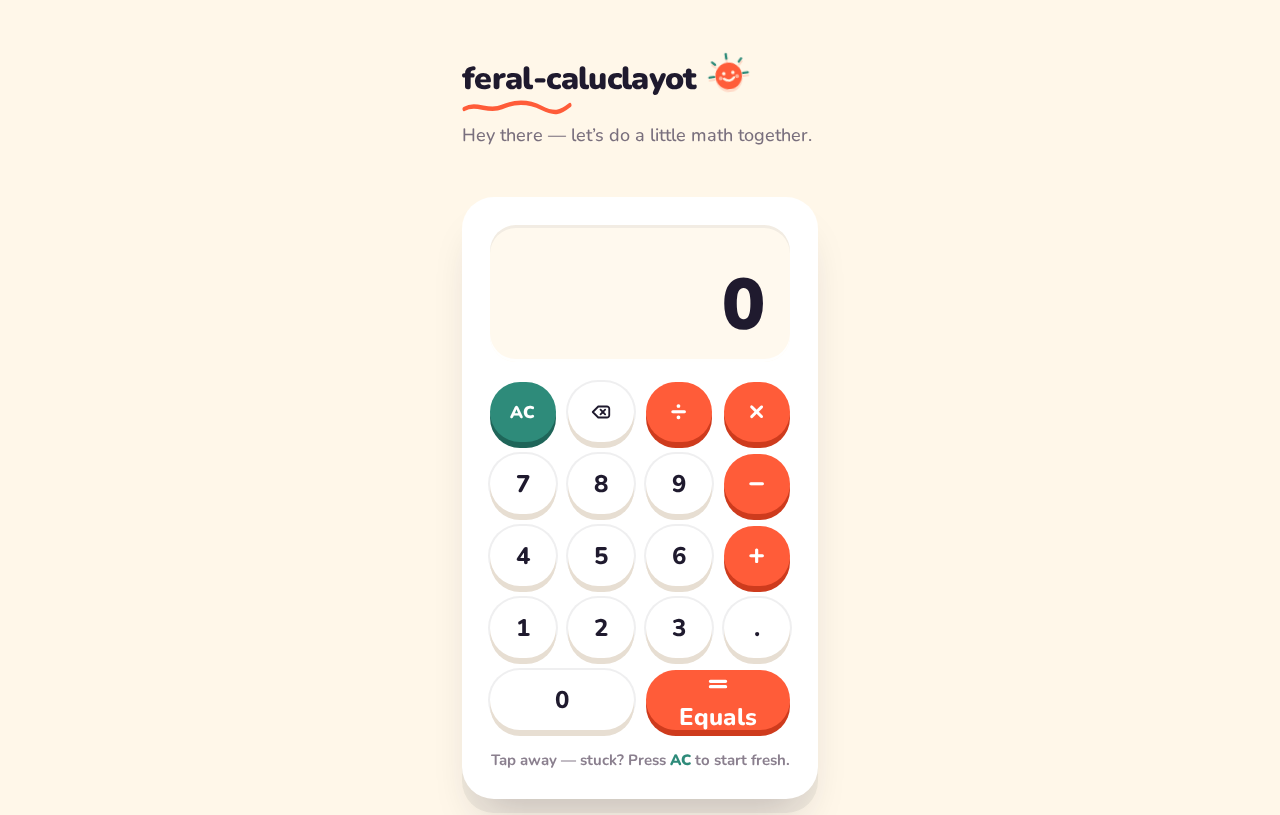 Calculator design preview