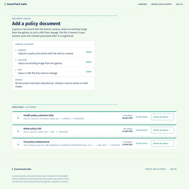 Document upload