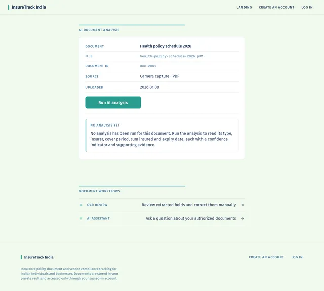 AI document analysis