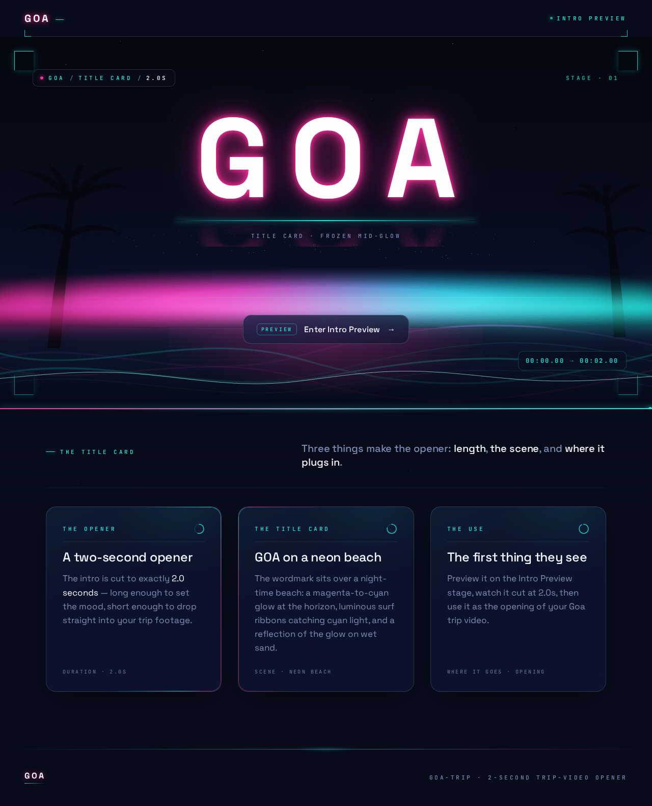 Landing design preview