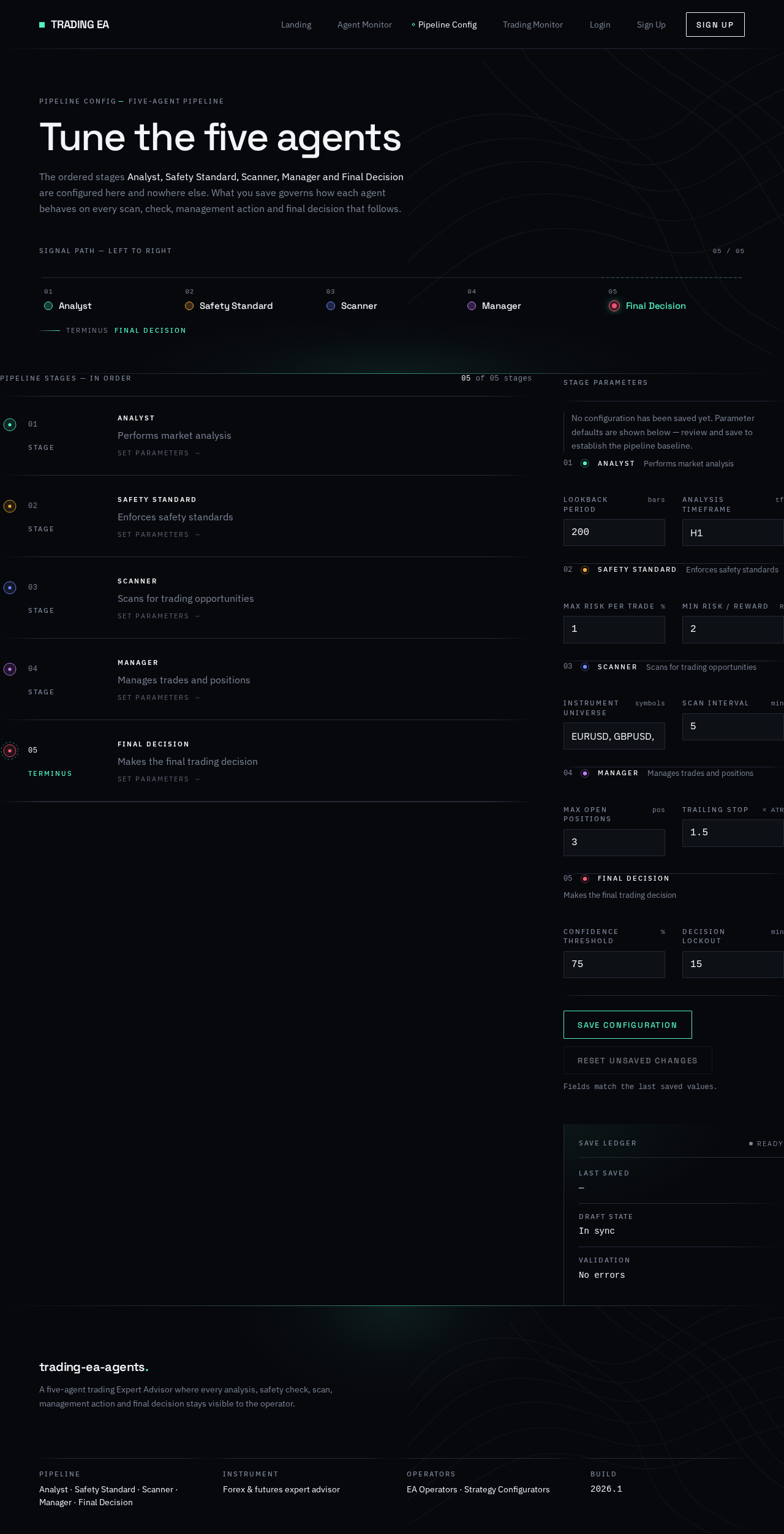 Pipeline Config design preview