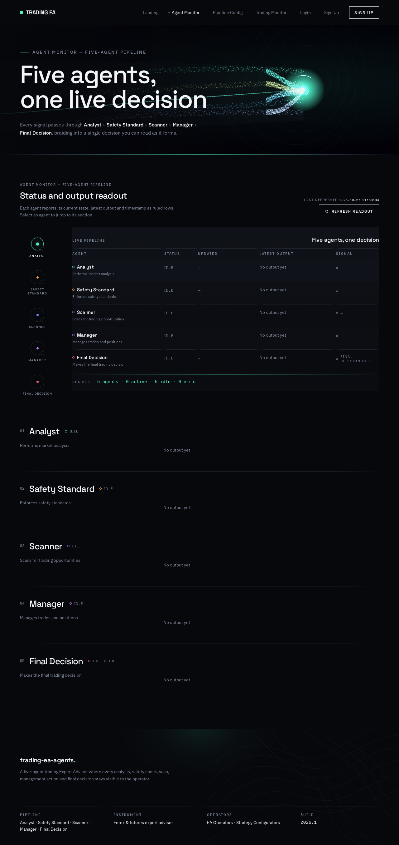 Agent Monitor design preview