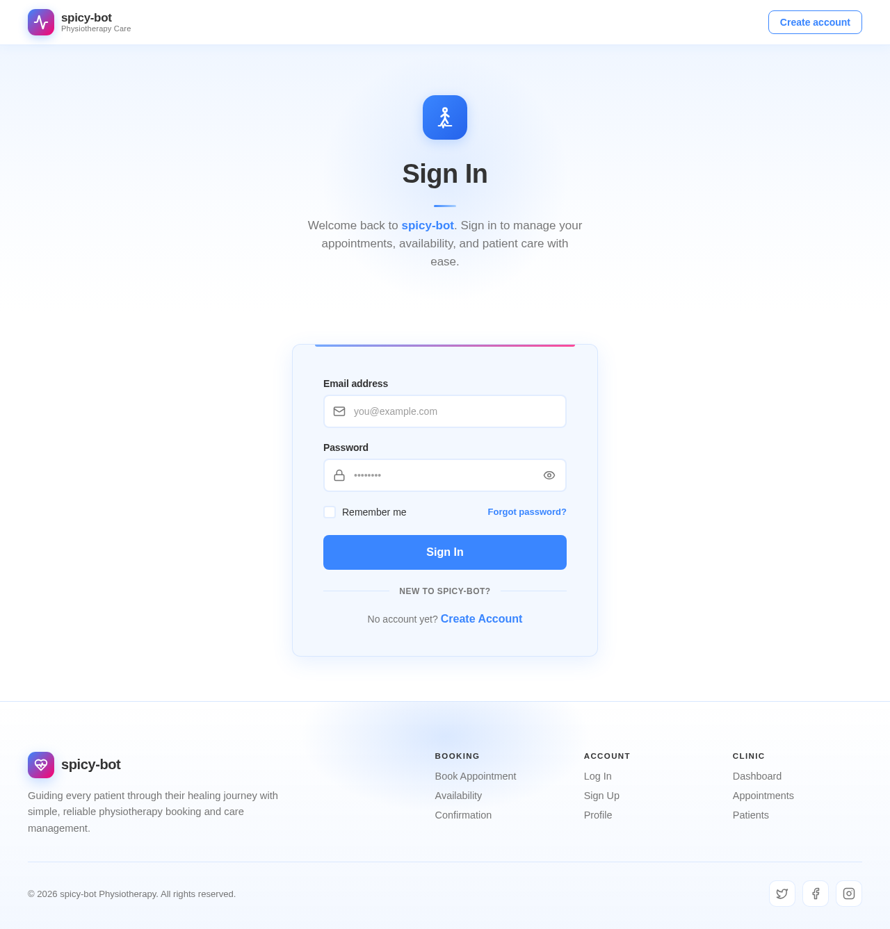 Login design preview