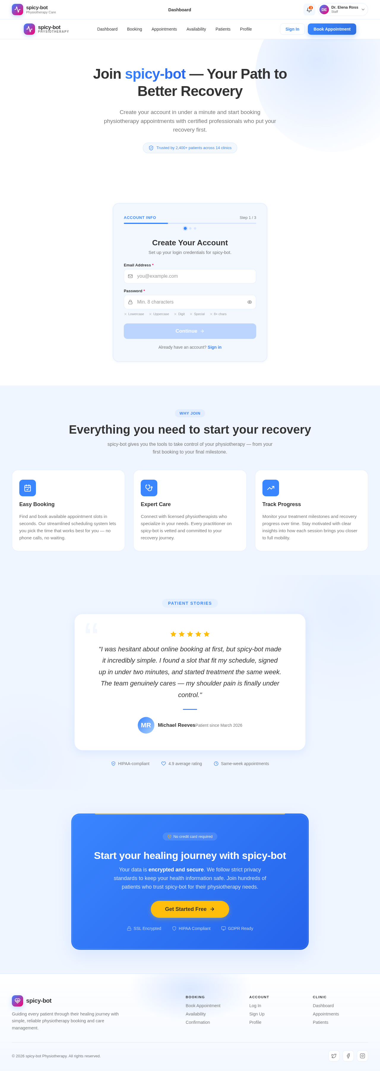 Signup design preview