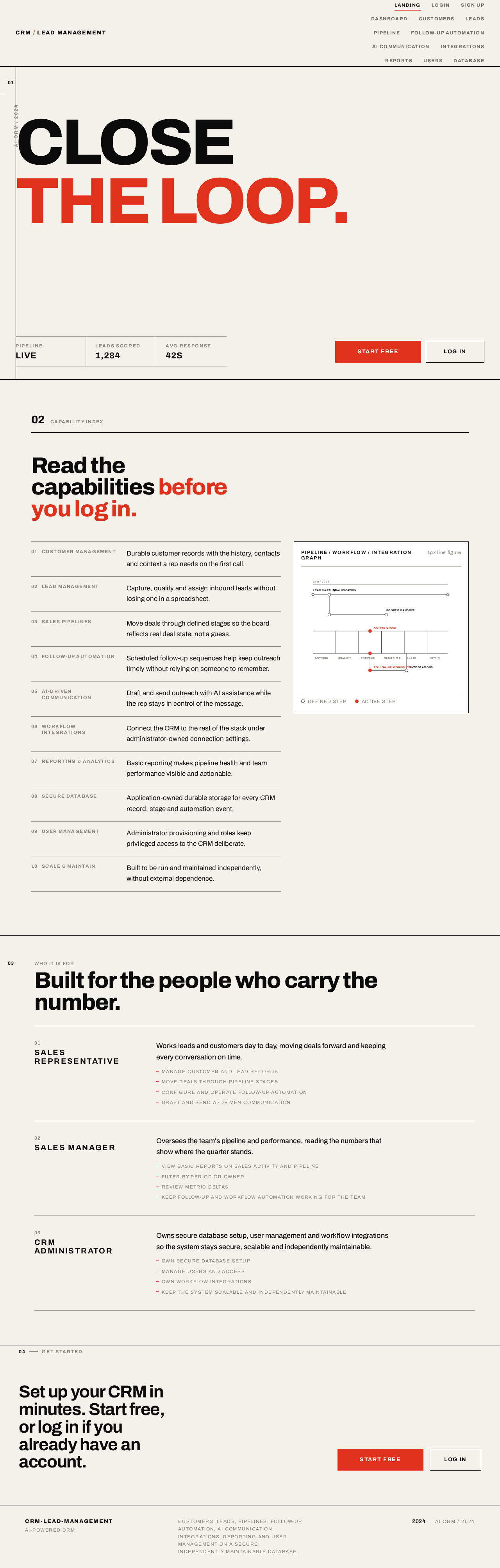 Landing design preview