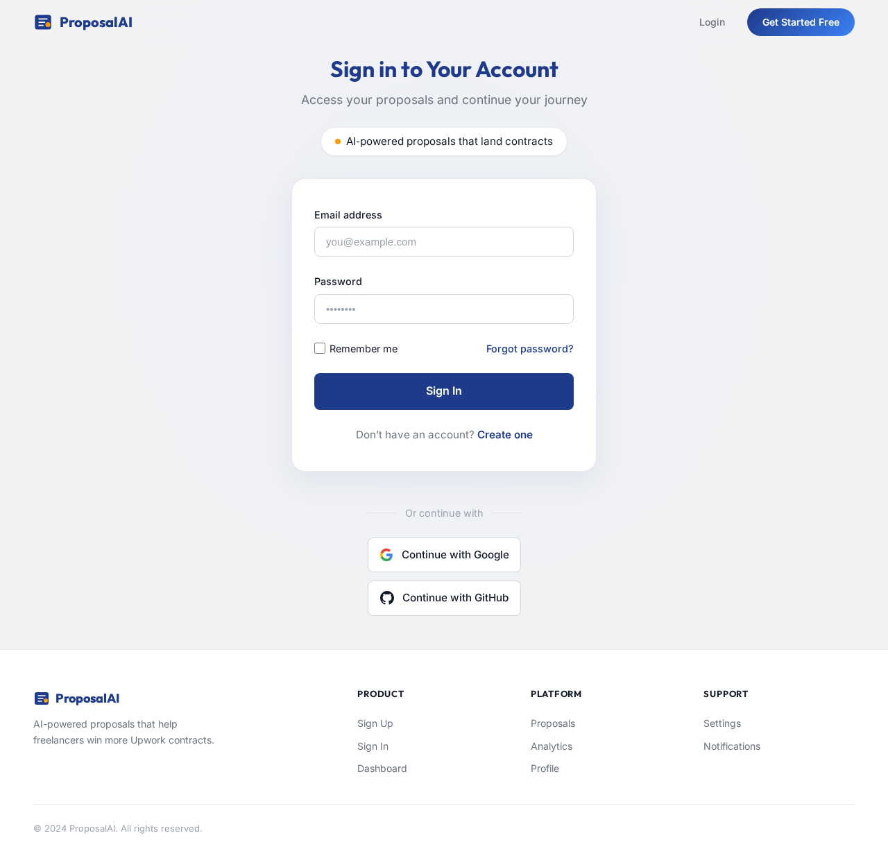 Login design preview