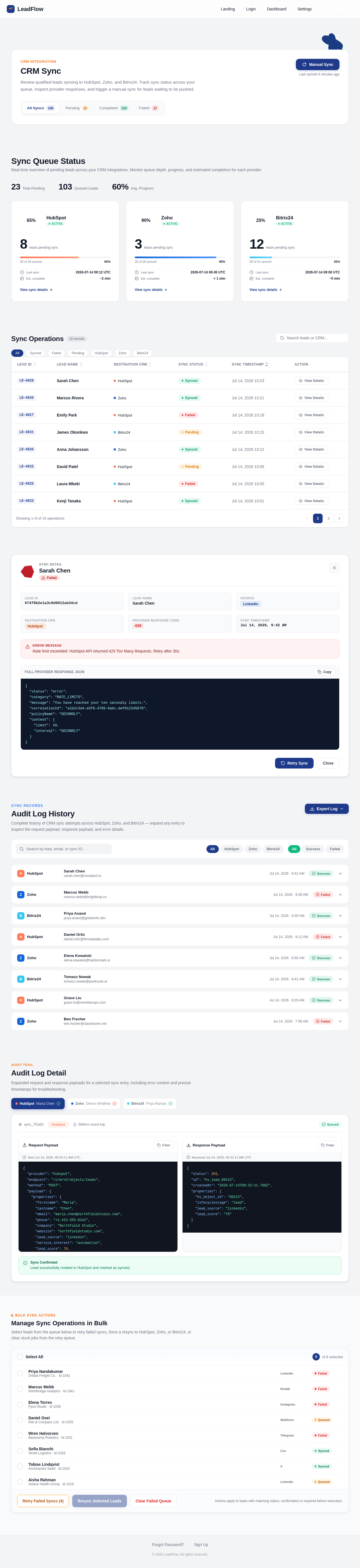 CRM Sync design preview