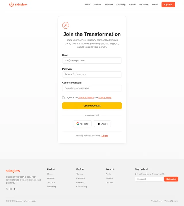 Signup