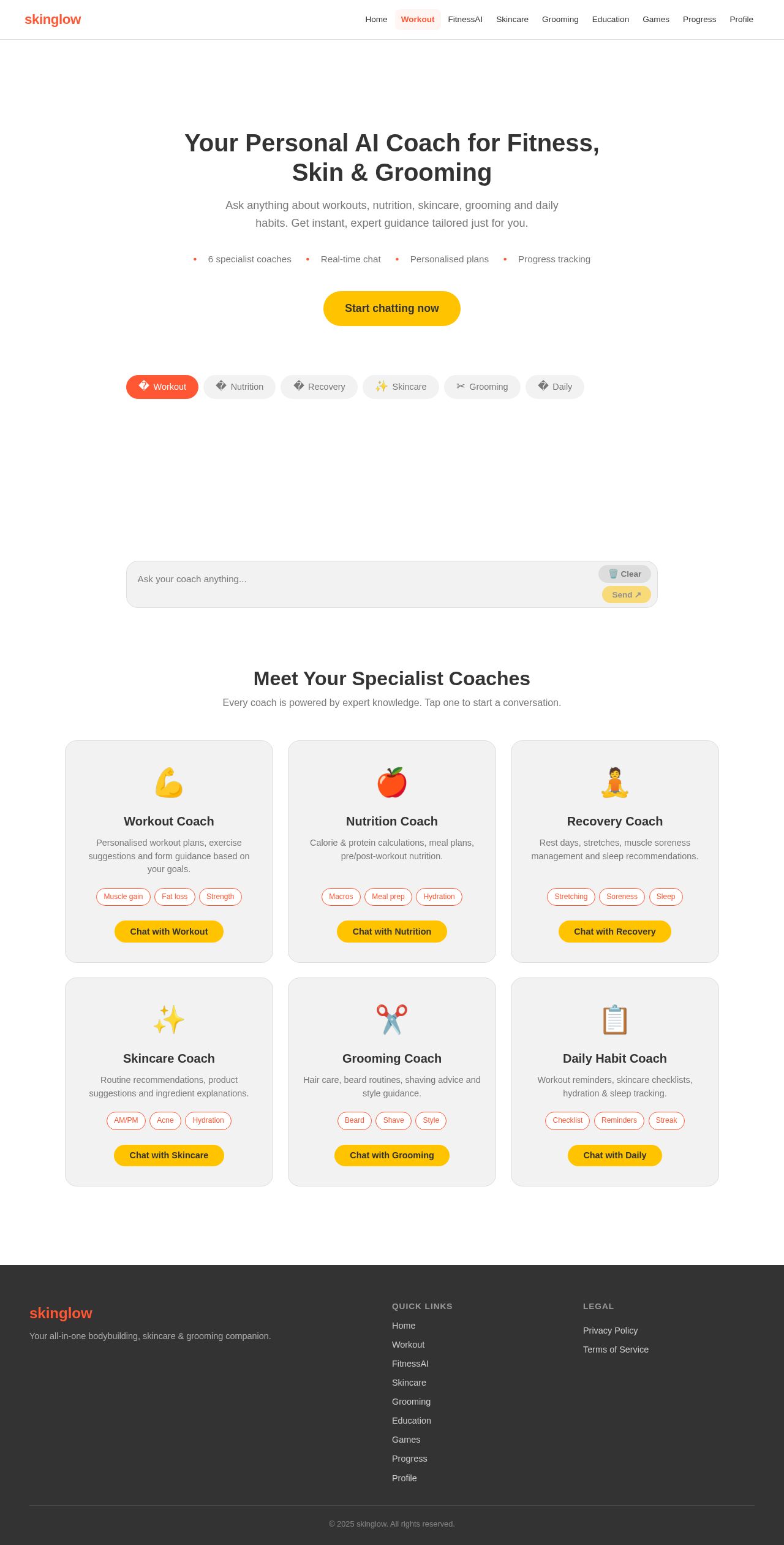 FitnessAI design preview