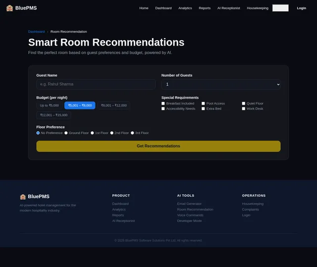 Room Recommendation