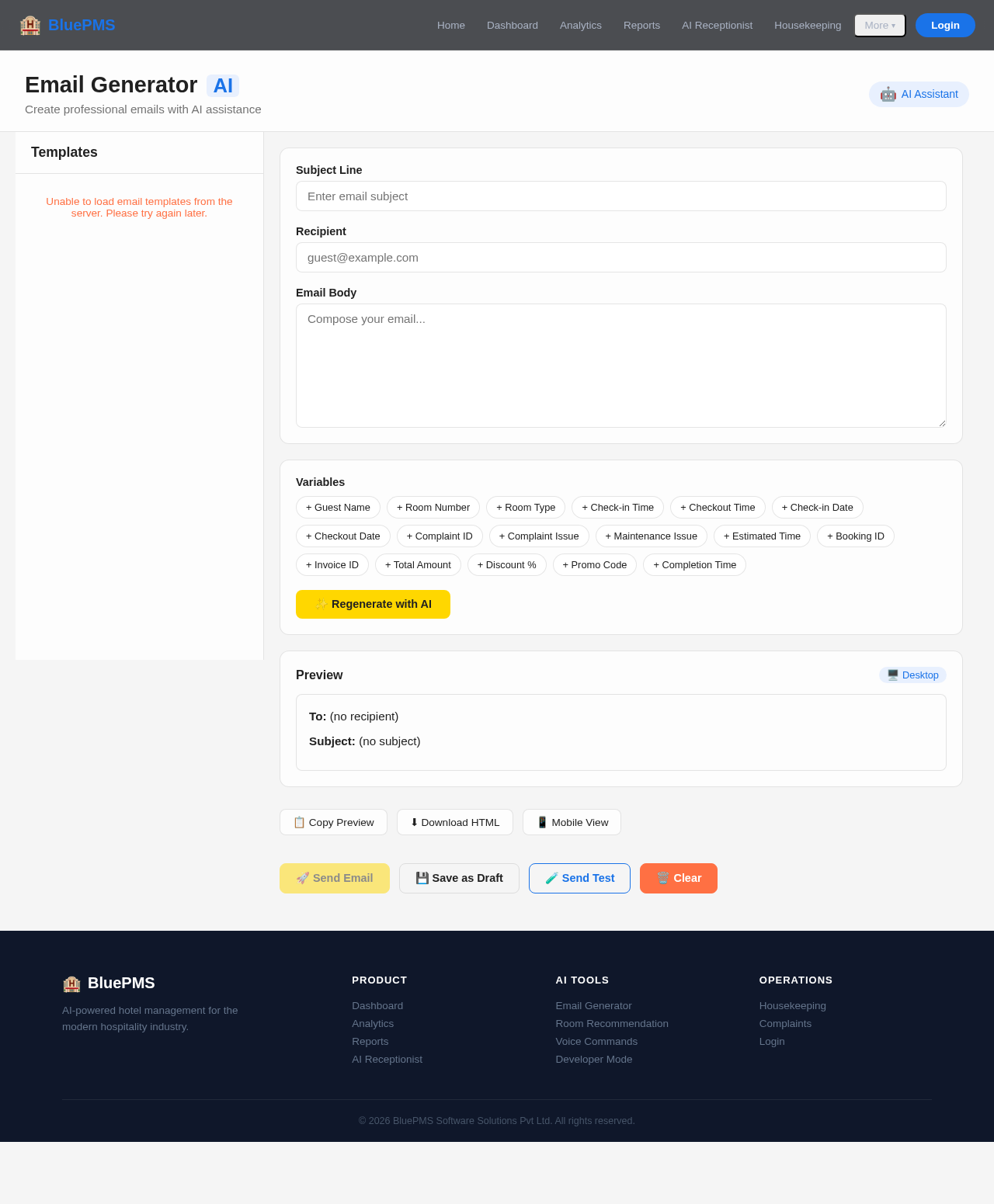 Email Generator design preview