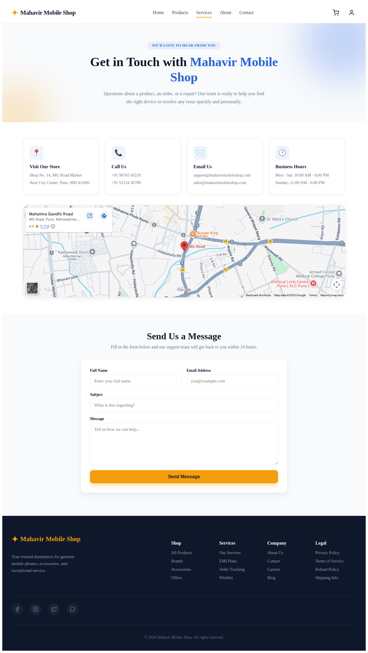 Contact design preview