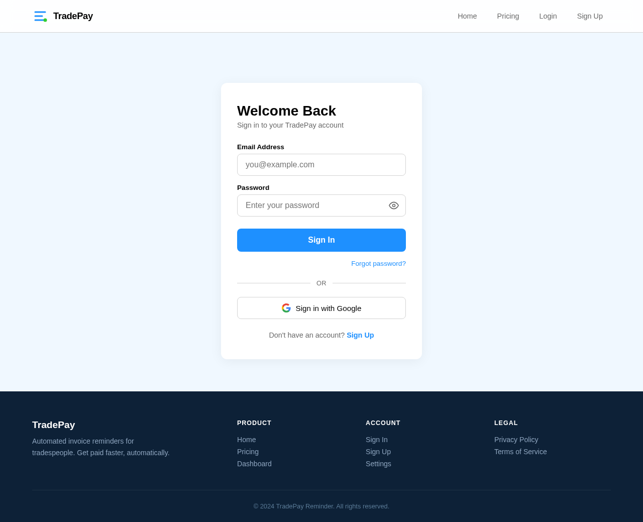 Login design preview