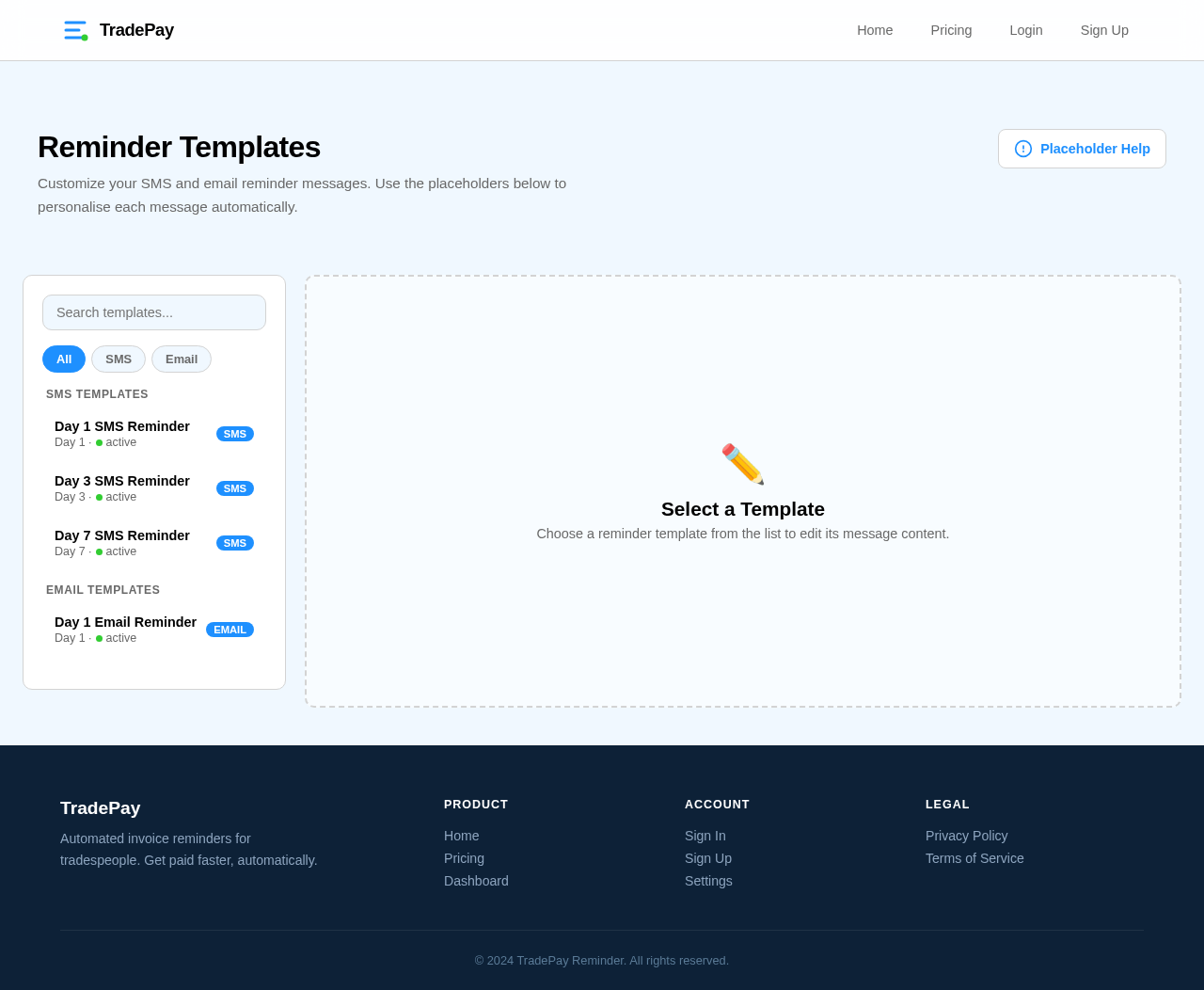 Templates design preview