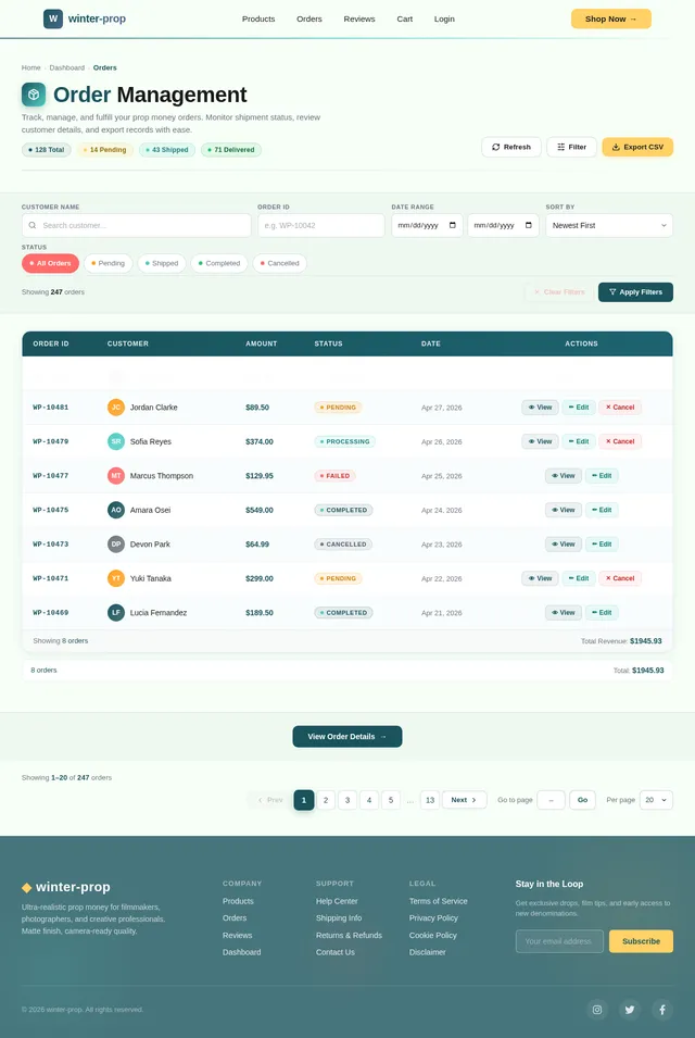 Orders