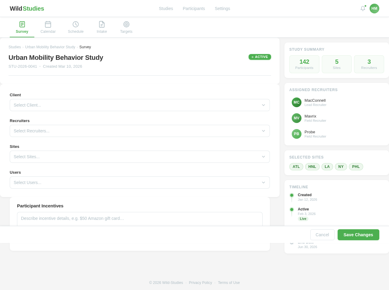 Survey design preview