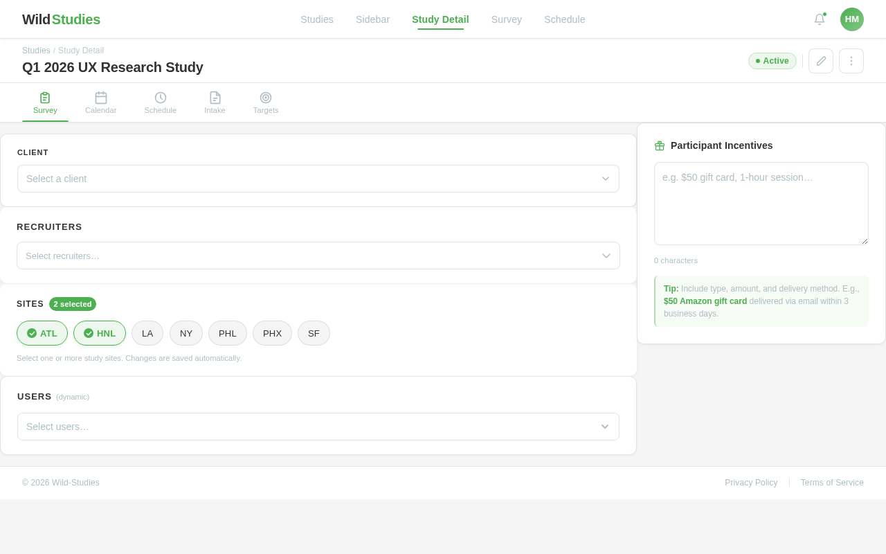 Study Detail design preview