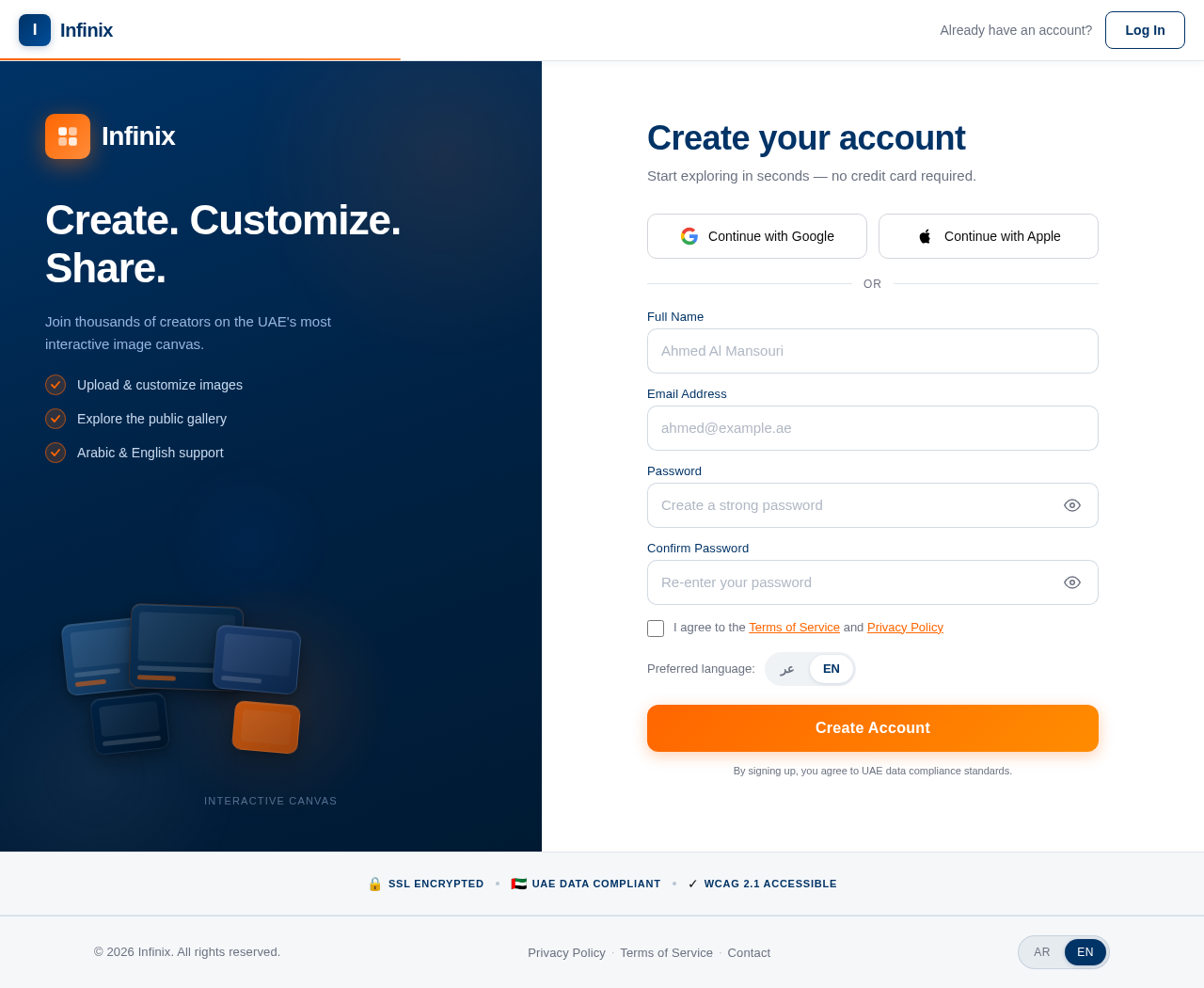 Signup design preview