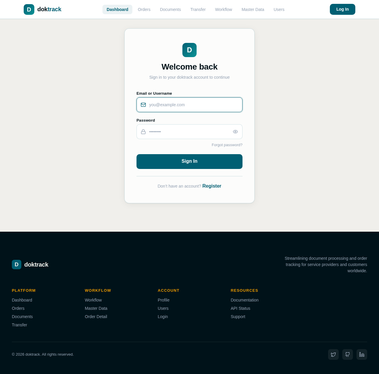 Login design preview