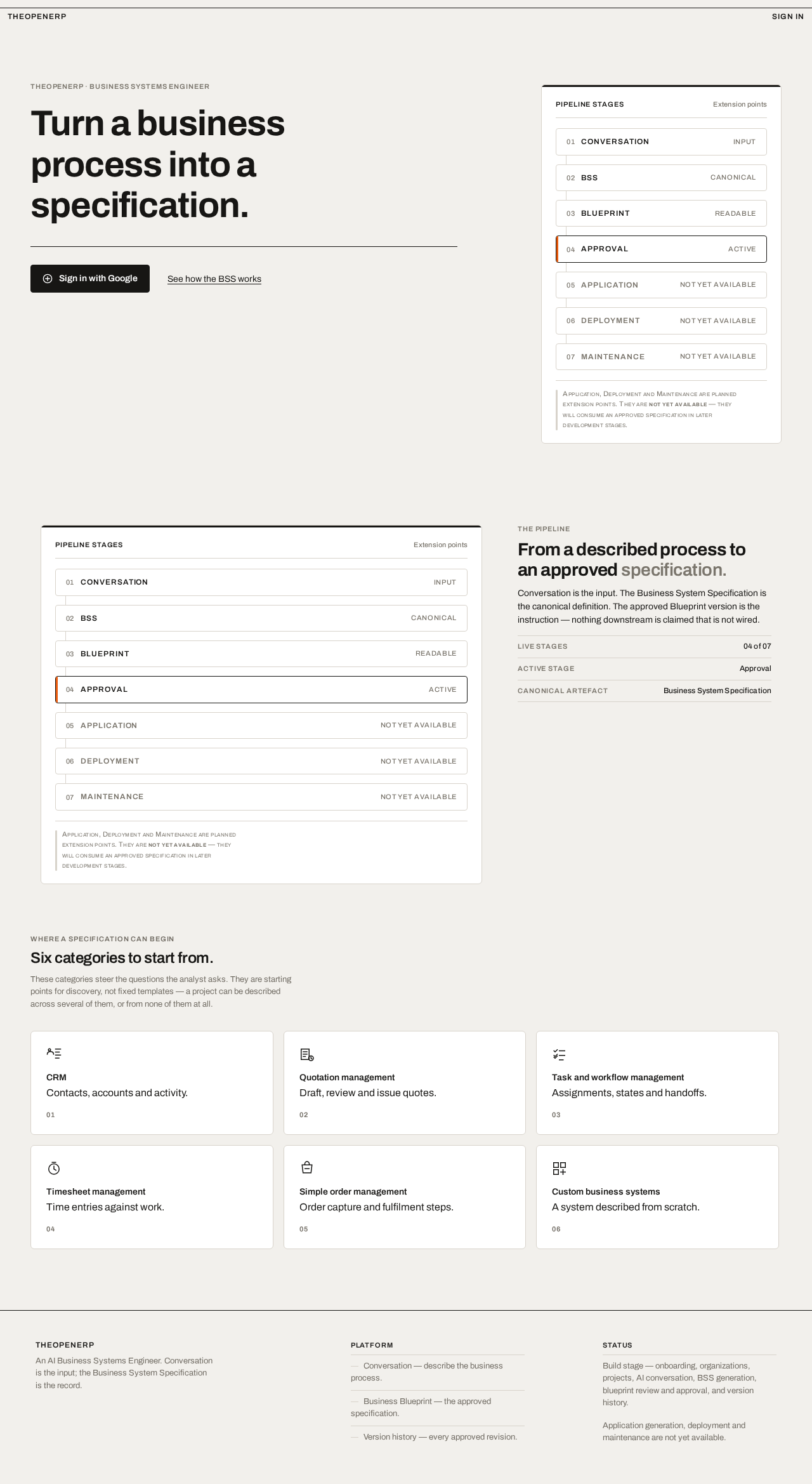 Project X landing page design preview