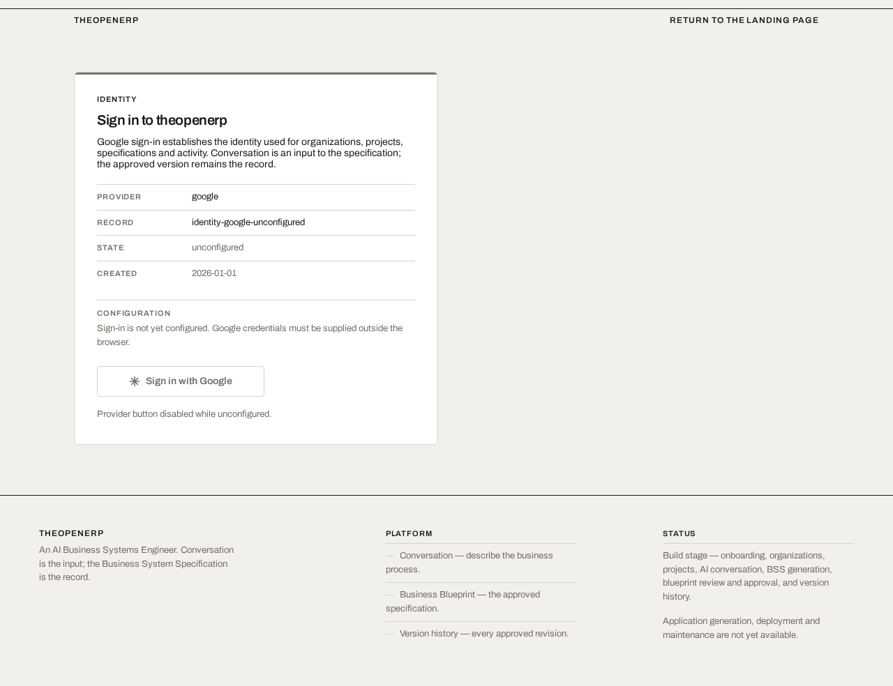 Sign-in design preview