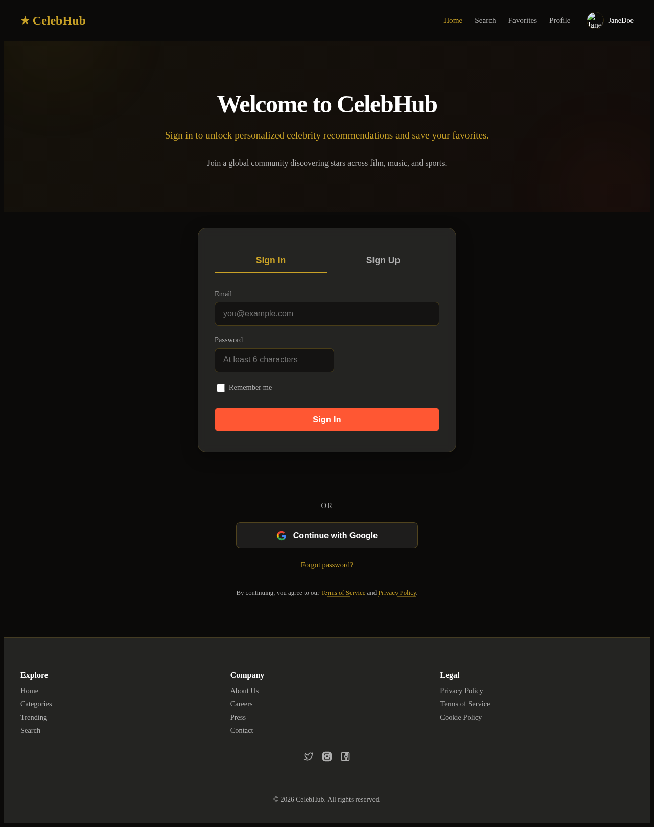 Auth design preview