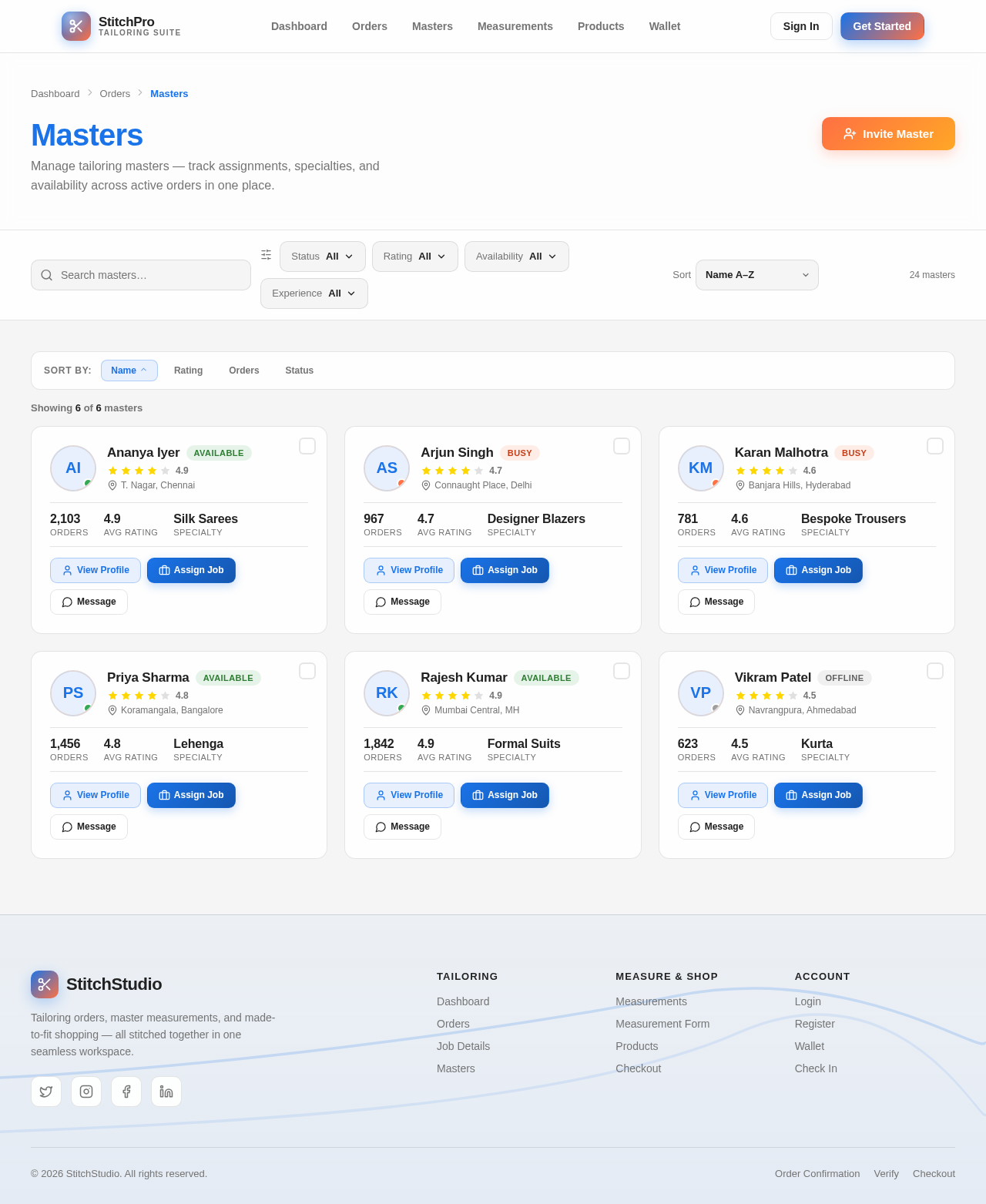 Masters design preview
