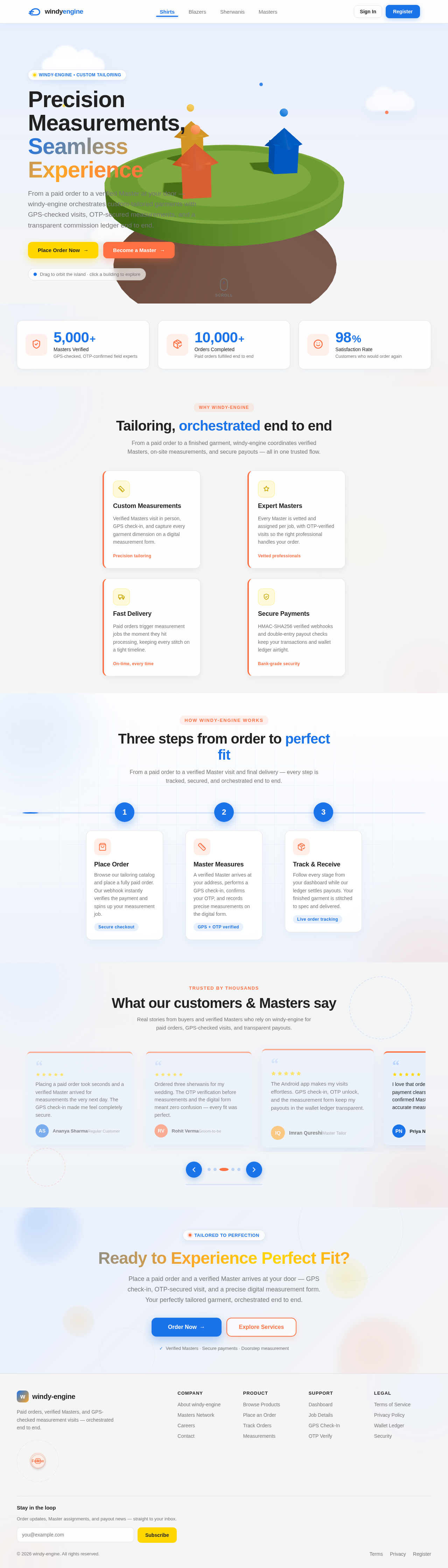 Landing design preview