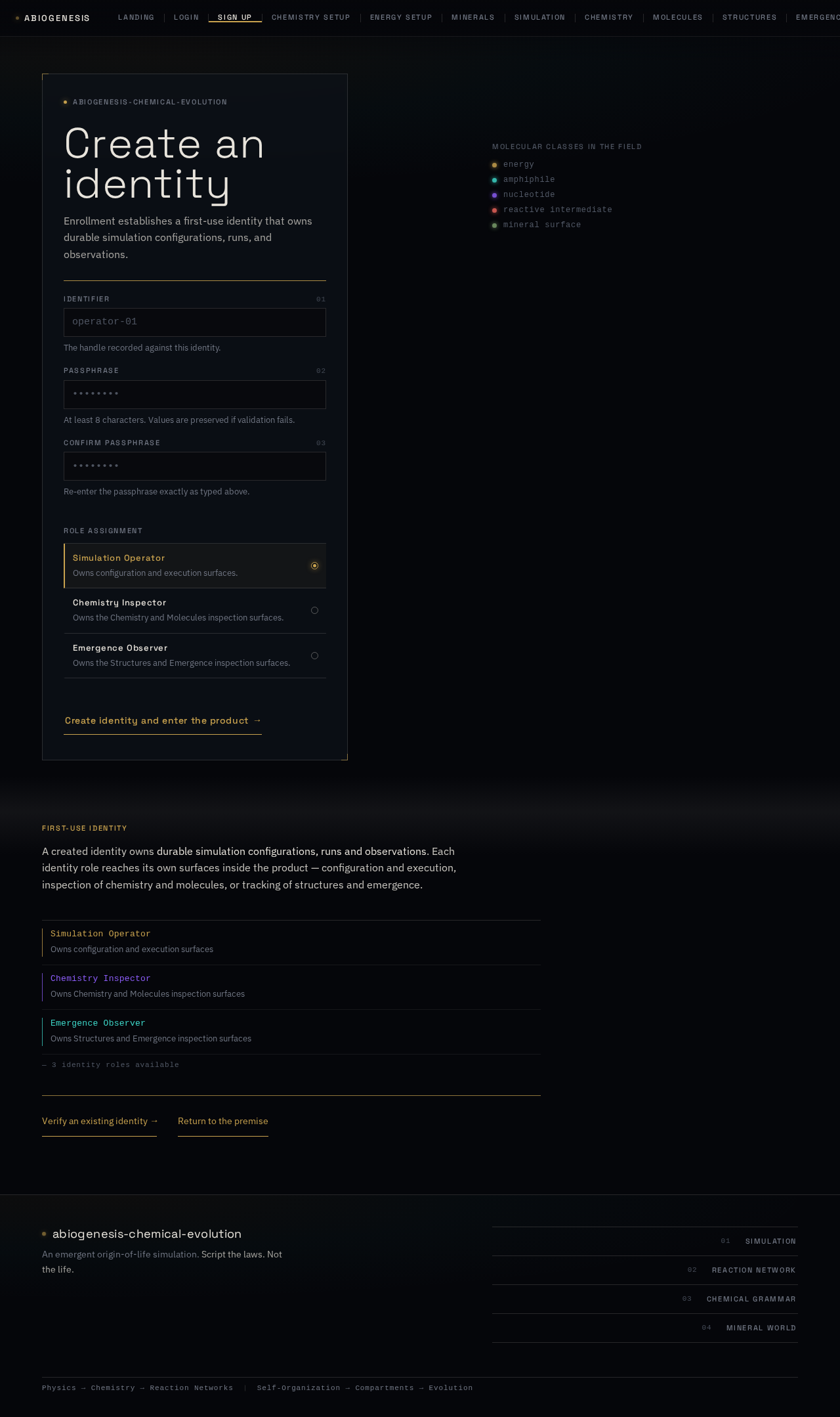 Sign Up design preview