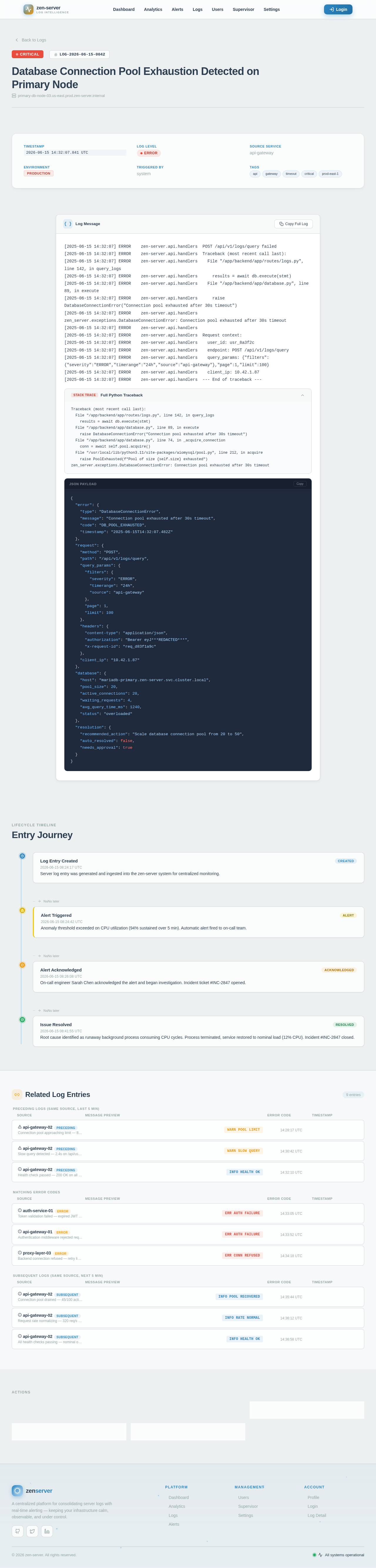 LogDetail design preview