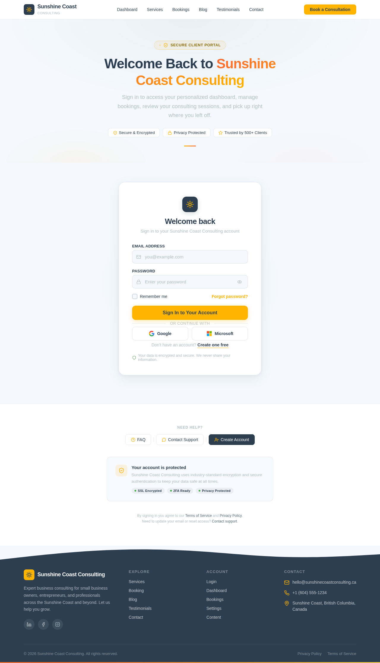 Login design preview
