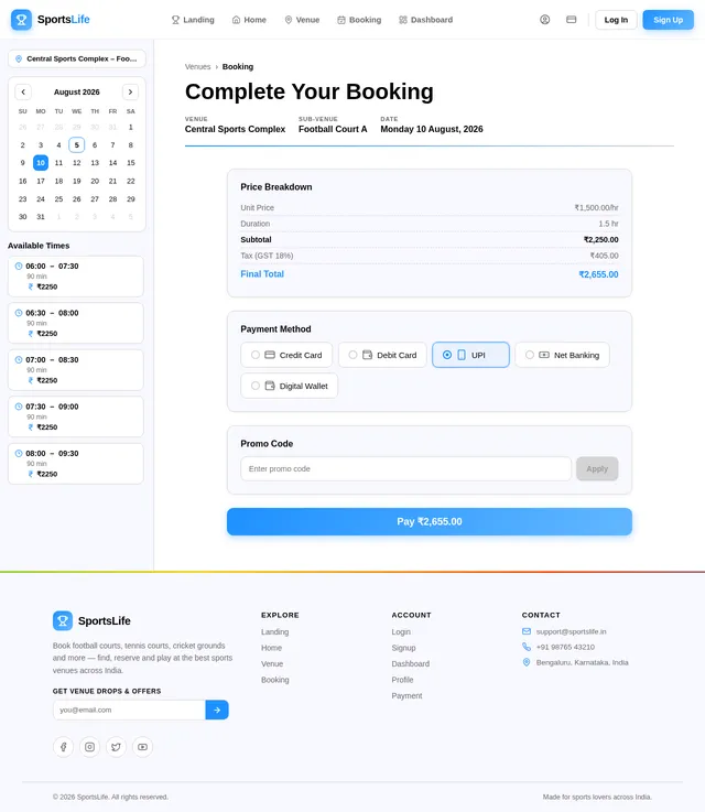 Booking