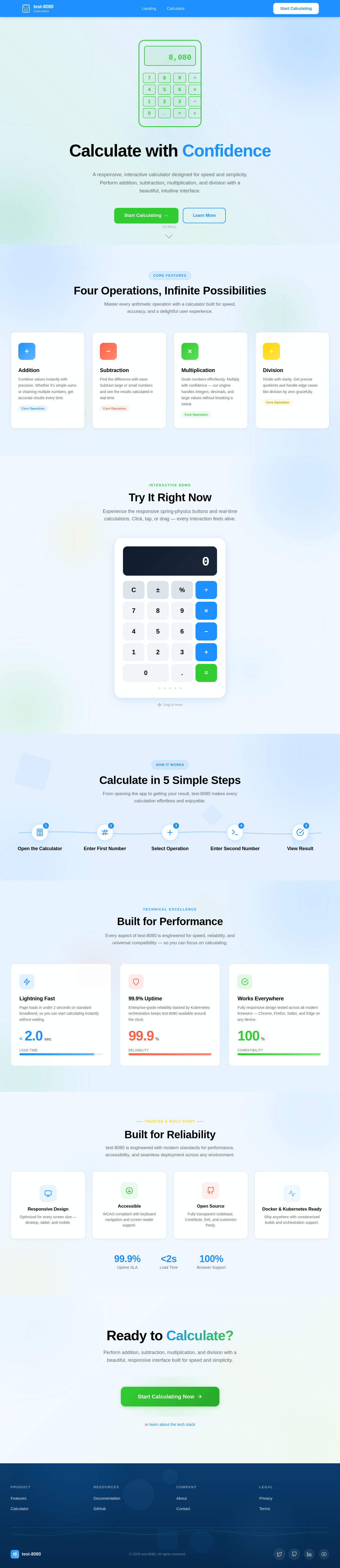 Landing design preview