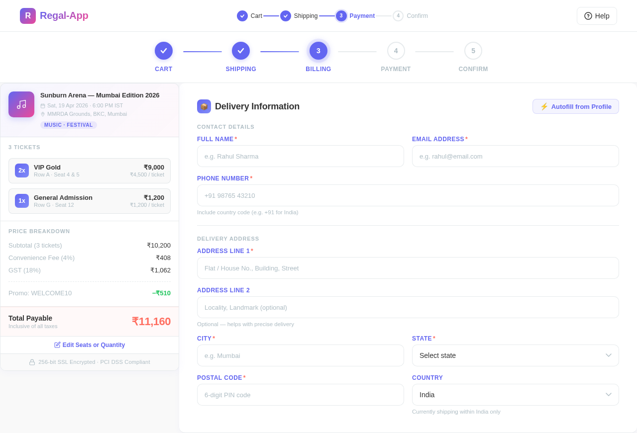 Checkout design preview