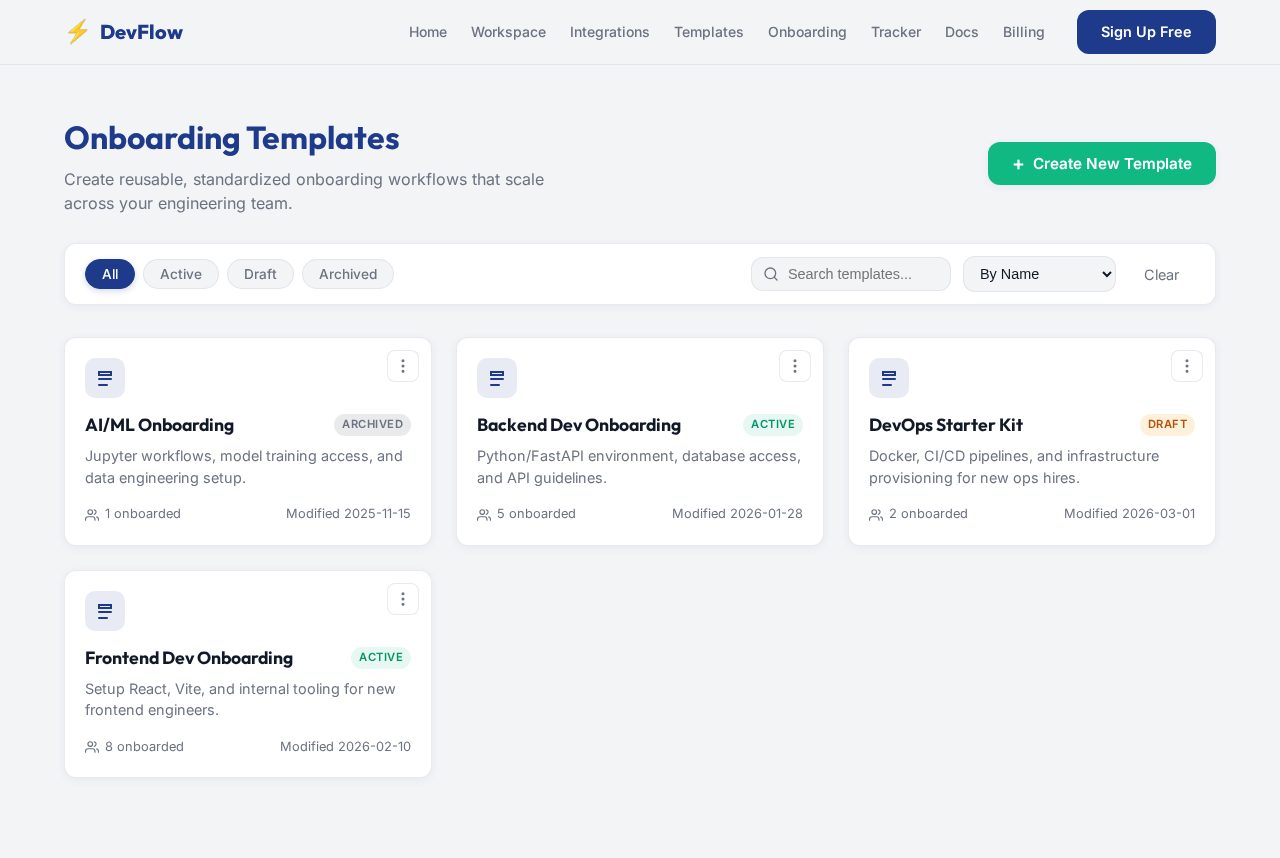 Templates design preview