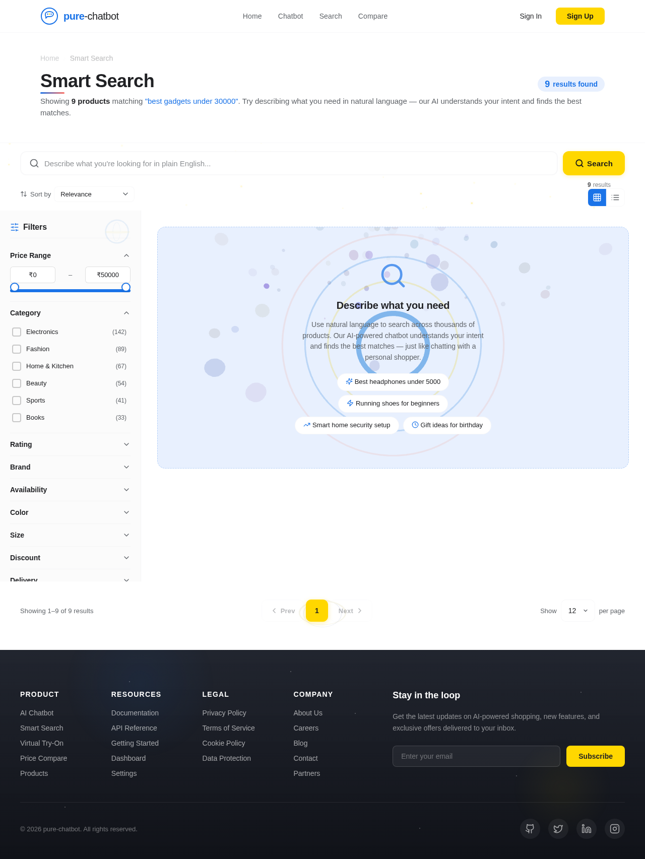Search design preview