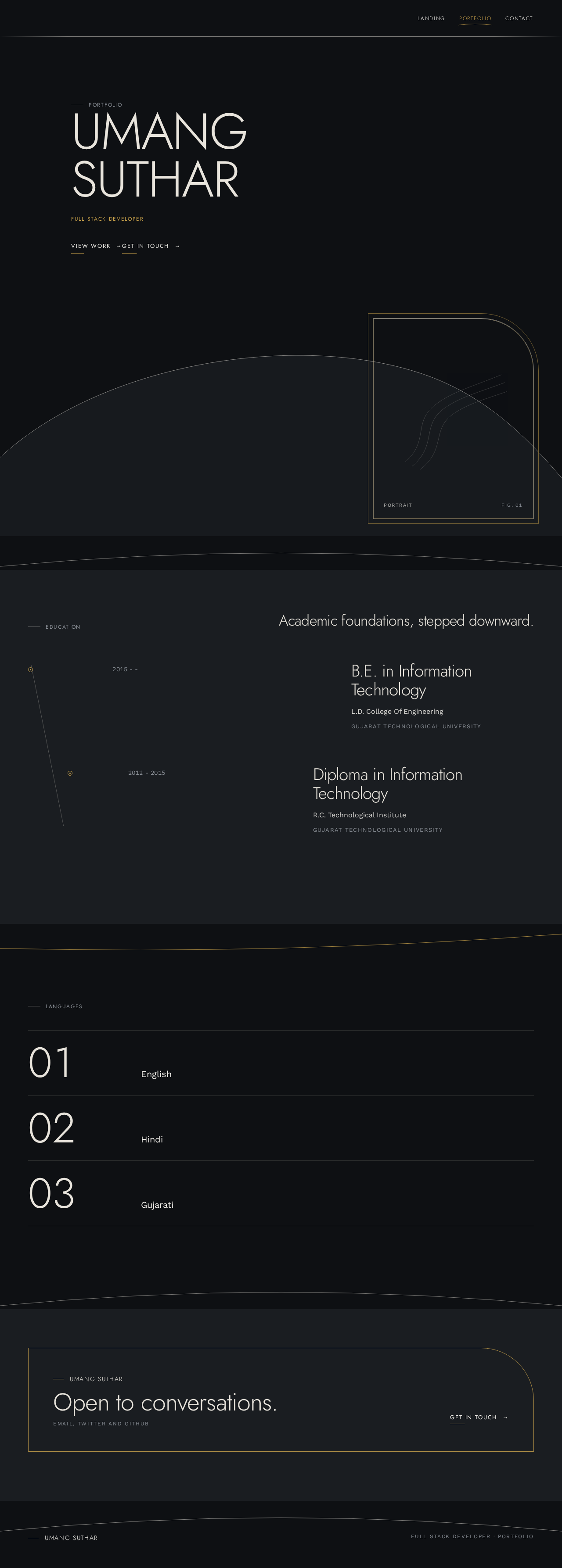 Portfolio design preview