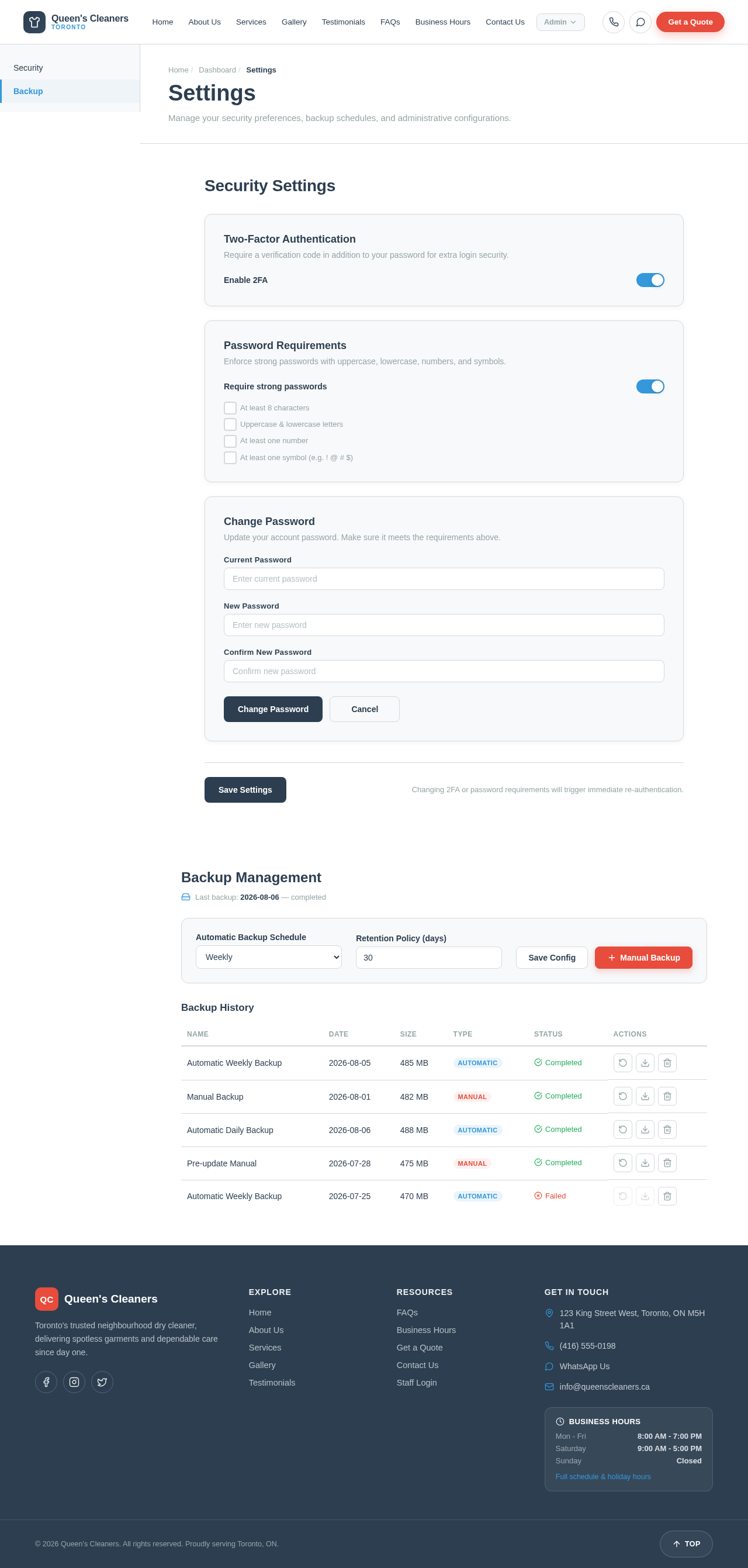 Settings design preview