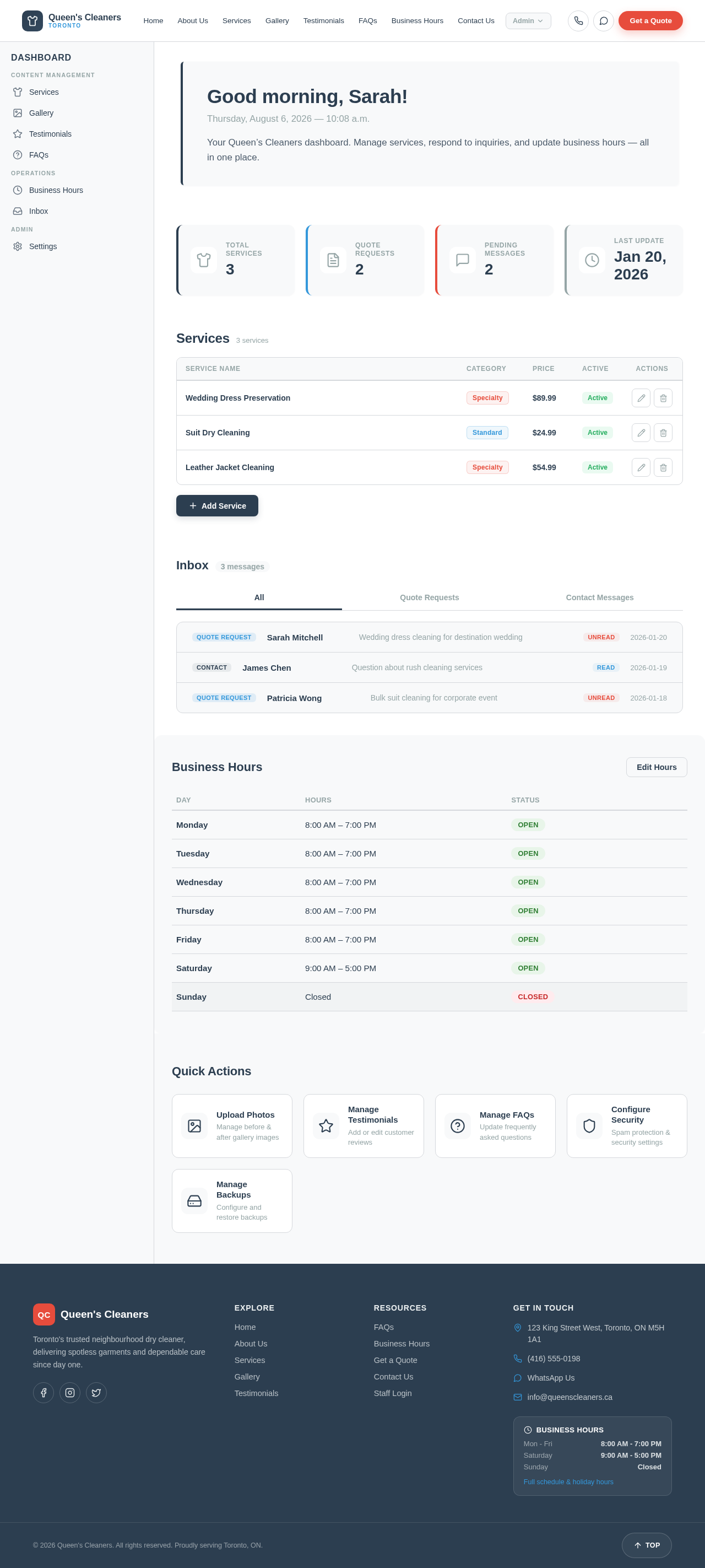 Dashboard design preview
