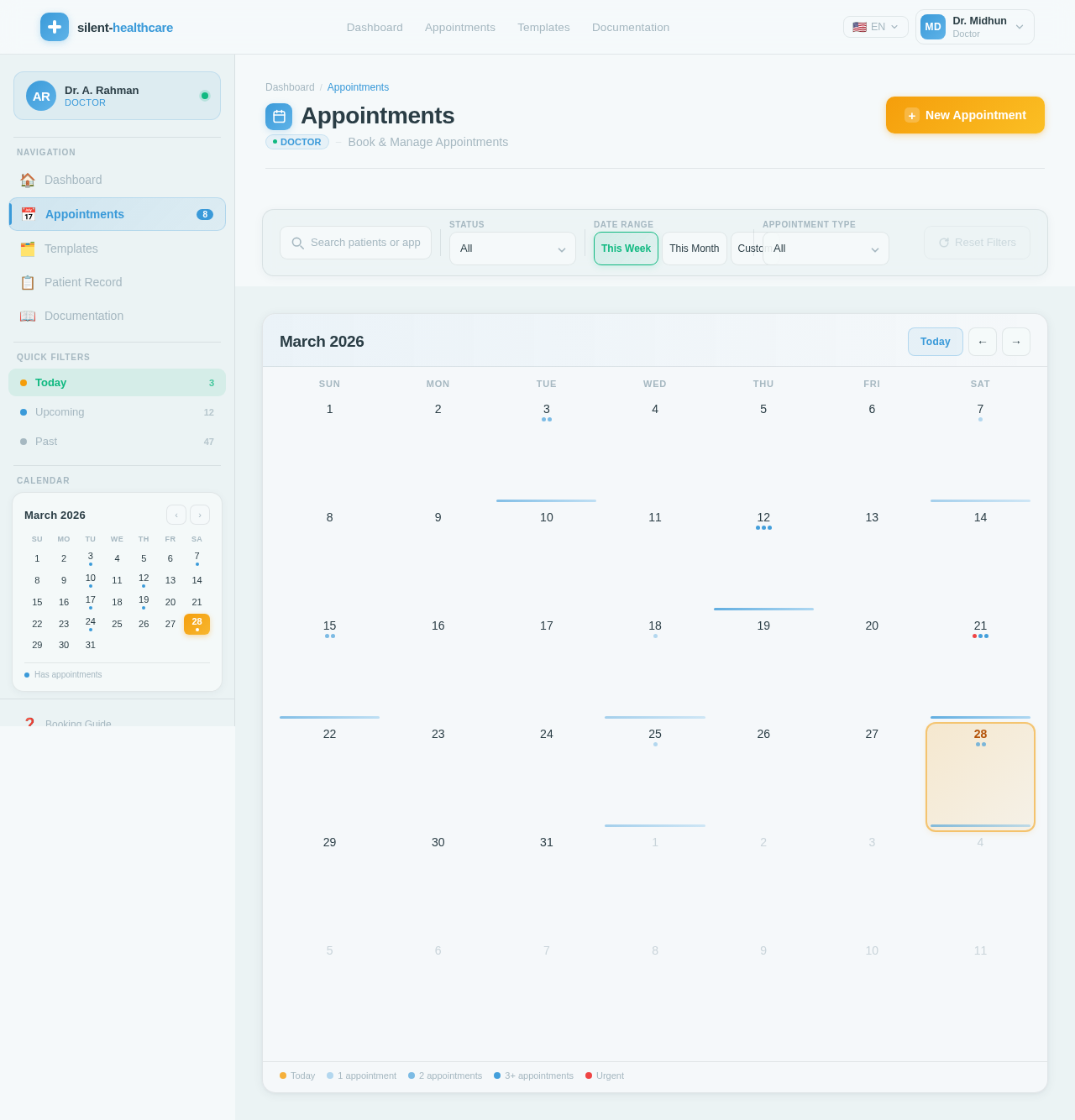 Appointments design preview