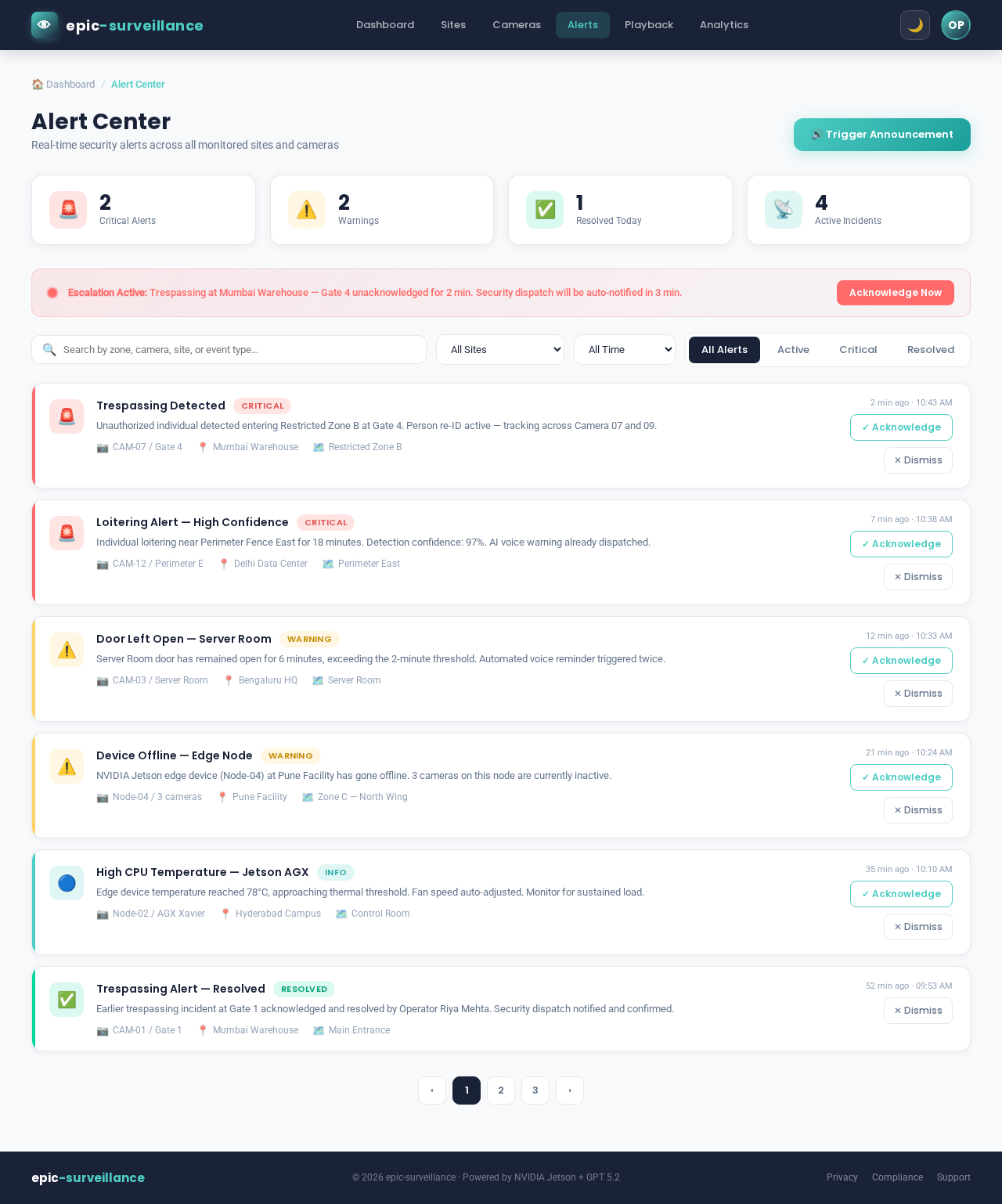 Alerts design preview