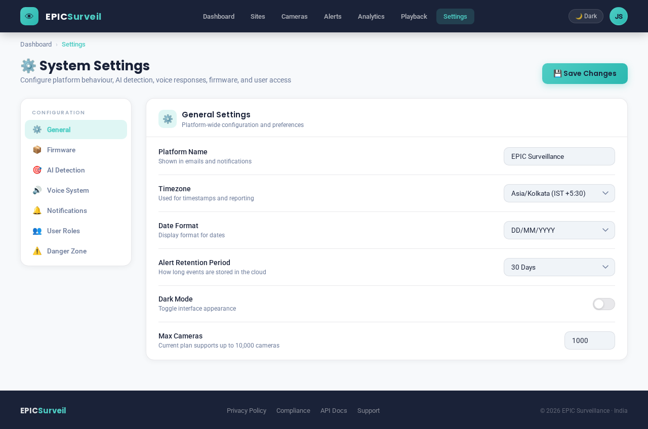 Settings design preview