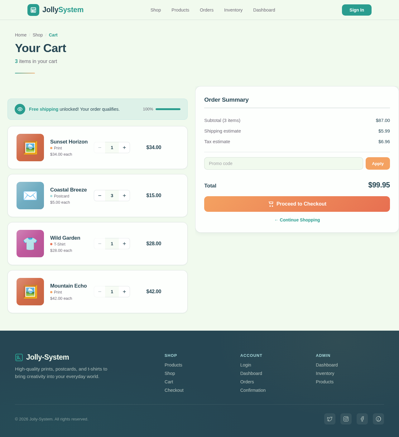 Cart design preview