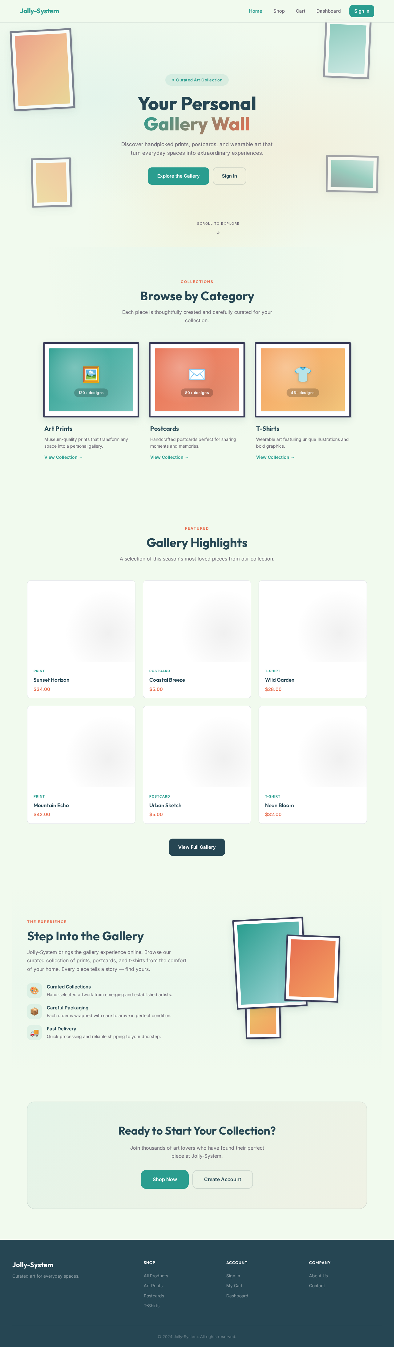 Landing design preview