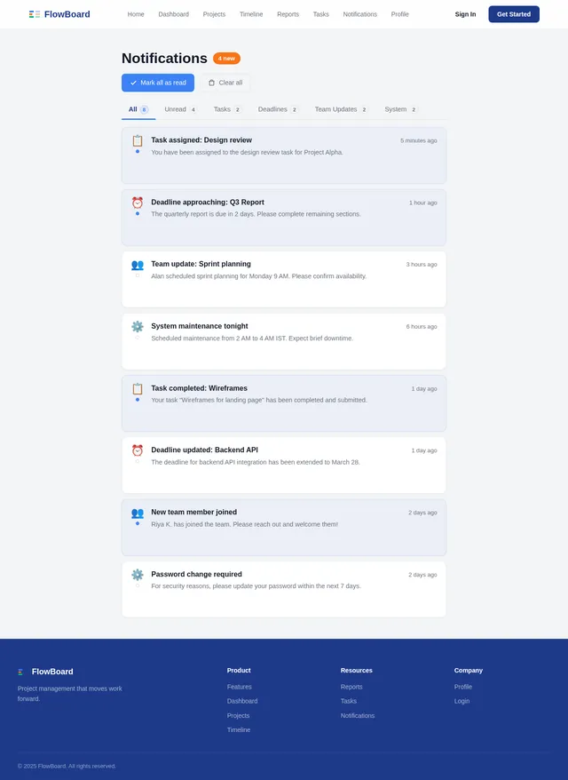 Notifications