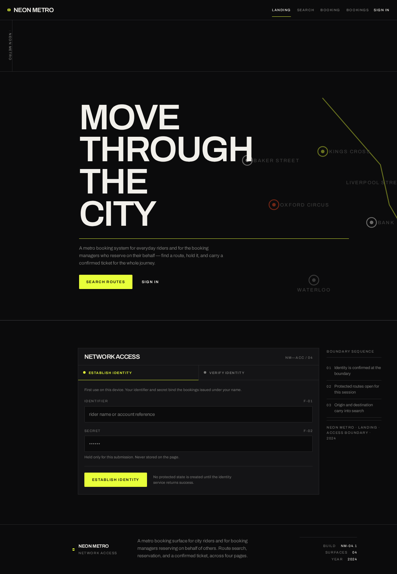 Landing design preview