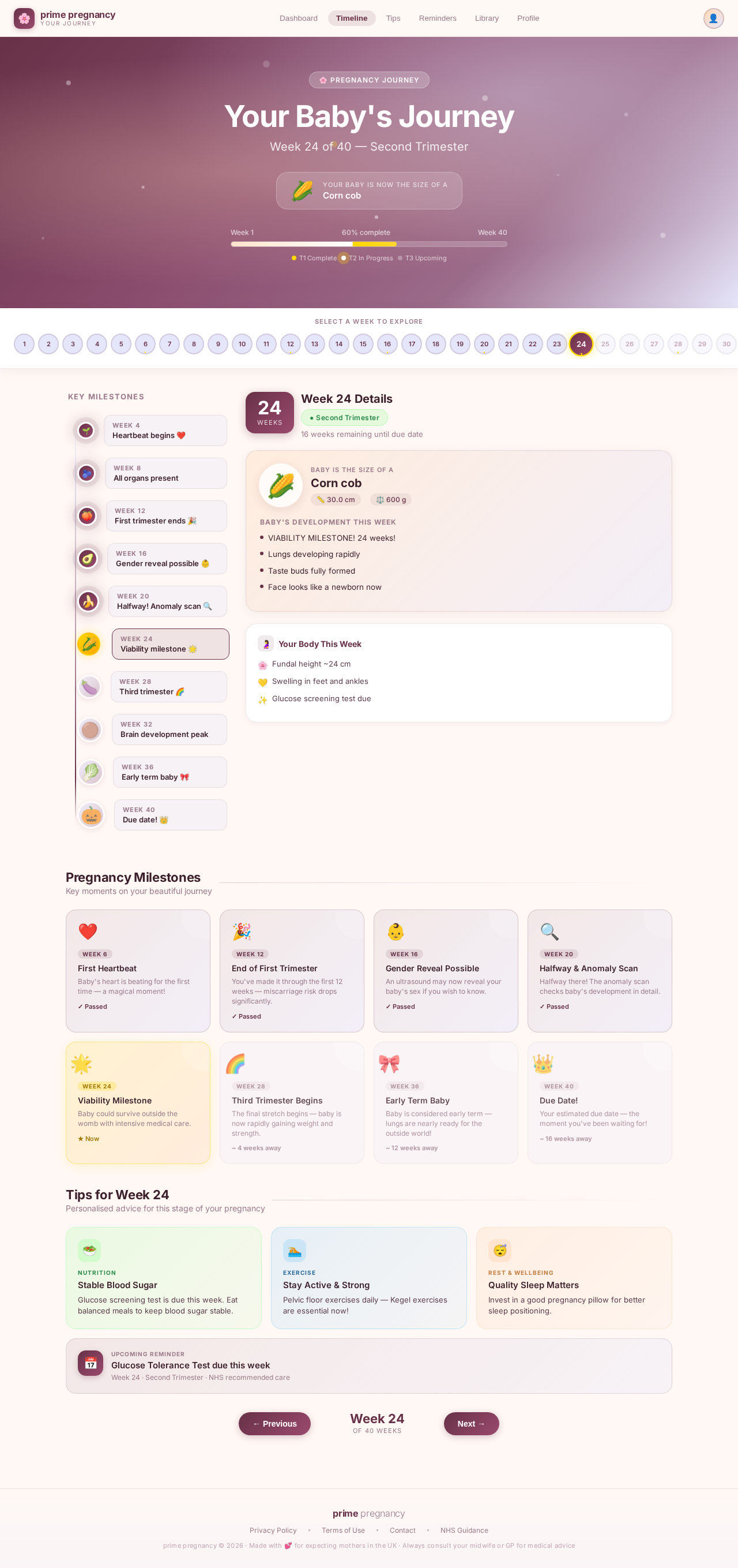 Timeline design preview