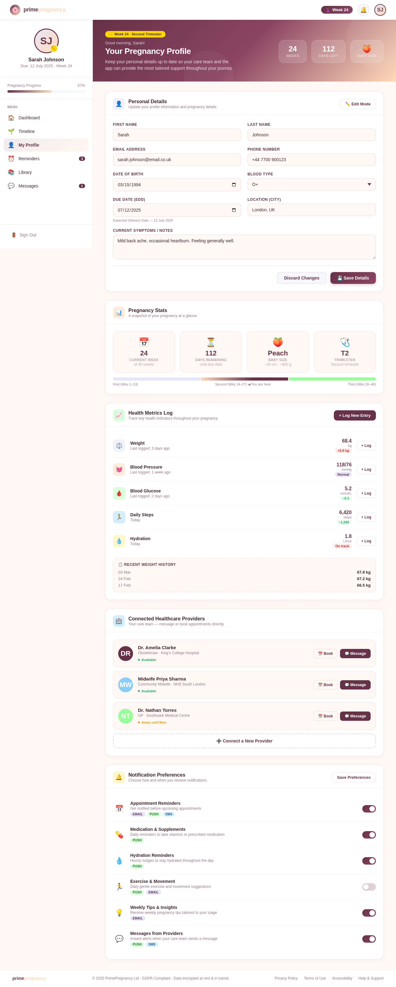 Profile design preview