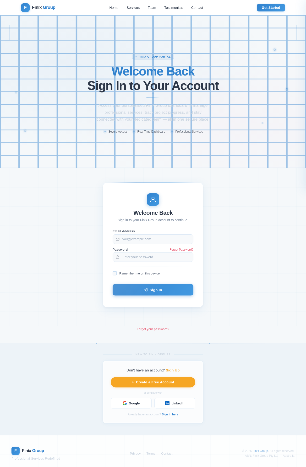 Login design preview